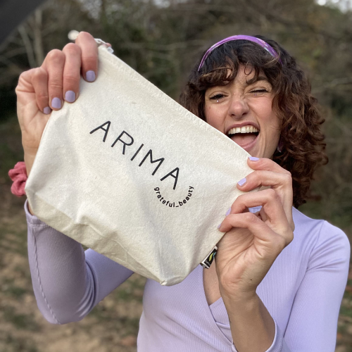 Neceser 100% Algodón Arima – neceser de algodón orgánico, accesorio de viaje Arima
